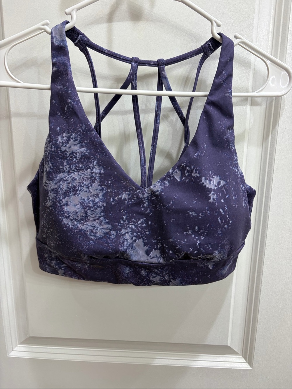 all in motion Purple Tie-Dye Strappy-Back Sports Bra
